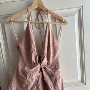Champagne/pink romper